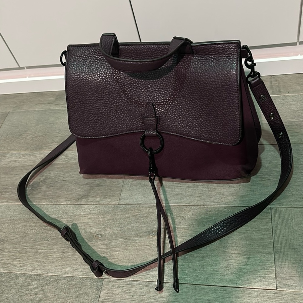 Rebecca Minkoff purple crossbody bag GENUINE
